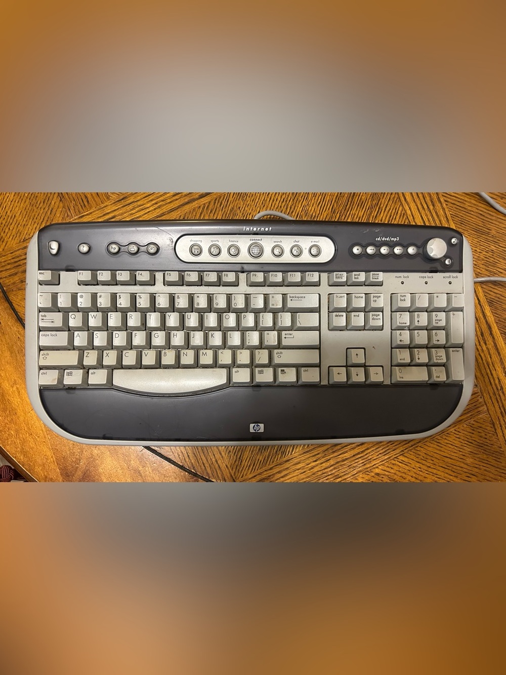 HP 5308 Wired USB Multimedia Keyboard QWERTY English Silver/Black 5185-2027